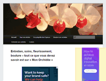 Tablet Screenshot of mon-orchidee.com